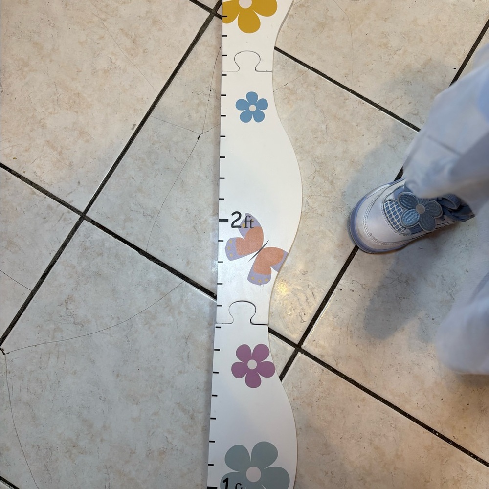 Colorful Butterfly Growth Chart